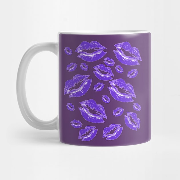 Cover Me In Kisses Gothic Purple Lipstick Flirtatious Fun by taiche